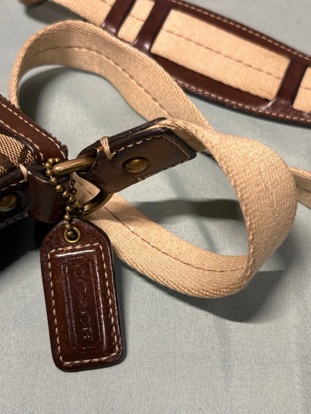 COACH Holiday Patchwork Animal Print Swingpack Messenger Crossbody Bag - Picture 4 of 11